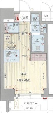 プレサンスNAGOYA桜通ビッグビートの間取り画像