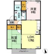 エスポワール米原B棟の間取り画像