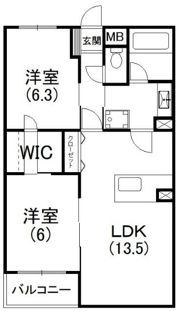 カーサブリランテの間取り画像