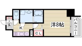 プレサンス神戸元町の間取り画像
