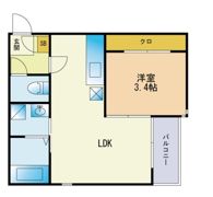 Grandtic At Ease 大橋の間取り画像
