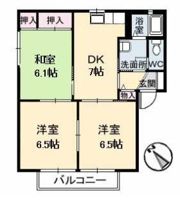 ヴィラパルクウカイ B棟の間取り画像