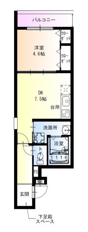 フジパレス上新庄駅北Ⅱ番館の間取り画像