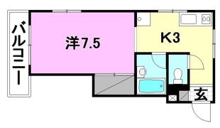 BLESS鷹子の間取り画像