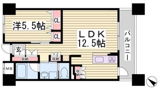 アーバネックス神戸駅前の間取り画像