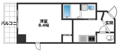 Lsステューディオ岡本の間取り画像