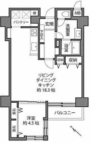 ドミール南青山の間取り画像