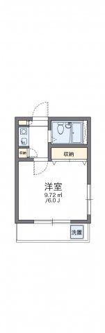 レオパレス相模原第1の間取り画像