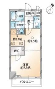 オーキッドレジデンス千代田岩本町の間取り画像