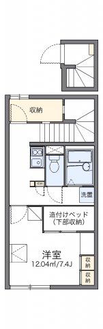 レオパレスシェール パランの間取り画像