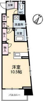 シティーコート上幟町の間取り画像