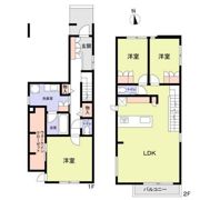 目黒区緑が丘2丁目戸建 イーストの間取り画像