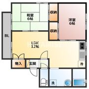 セジュール大和 Bの間取り画像