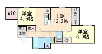 サンパティーク住吉の間取り画像