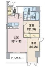 スリーアイランドタワー星ヶ丘の間取り画像