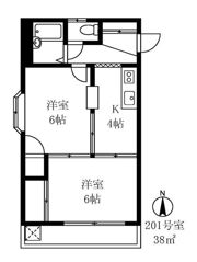 カーサ栄の間取り画像