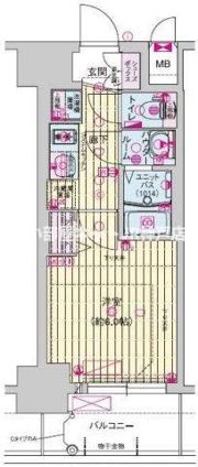 プレサンス神戸水木通ルミエスの間取り画像