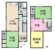 浦上貸家（春日町）の間取り画像