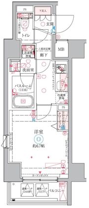 クレヴィスタ中野新橋Ⅱの間取り画像