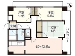 ドミール藤沢の間取り画像