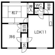 ドミール幸Ⅰの間取り画像