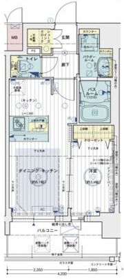 エステムコート梅田・天神橋IVステーションフロントの間取り画像