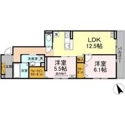 D's LIEN (ディ-ズリアン) Bの間取り画像