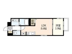 月光江波東四番館の間取り画像