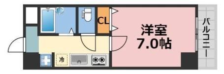 グラマシー心斎橋東の間取り画像