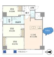 ベイシティコートの間取り画像