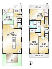向台2丁目貸家の間取り画像