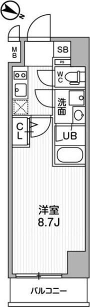 ALTERNA北品川の間取り画像