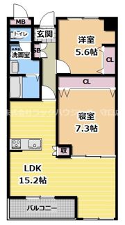 ウエストヴィル八雲の間取り画像