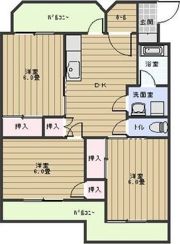 ライフ新緑の間取り画像