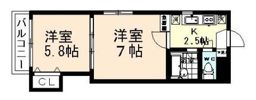 ジョイナス西新庄の間取り画像