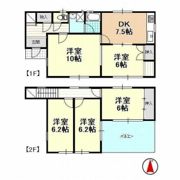 上西町957－5一戸建の間取り画像