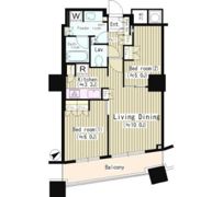 ザ・パークハウス 西新宿タワー60の間取り画像