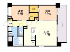 S－RESIDENCE半道橋achieveの間取り画像