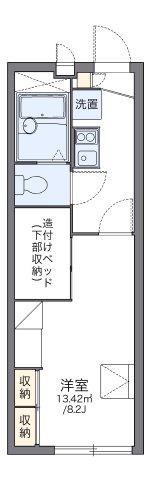 レオパレスフクチの間取り画像