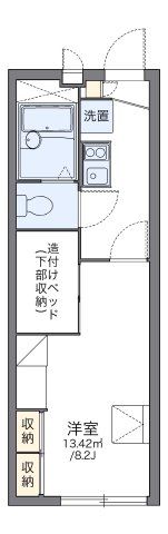 レオパレスフクチの間取り画像