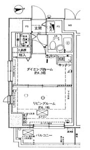 メイツ品川南の間取り画像