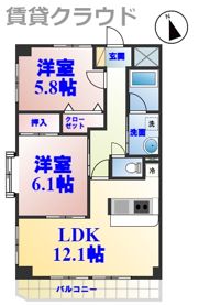 アレックス千葉寺の間取り画像