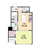 RIDGE北堀江（旧ルクレ北堀江）の間取り画像