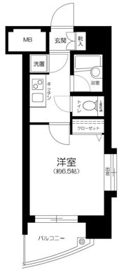 パレステュディオ芝浦（Tokyo Bay）の間取り画像