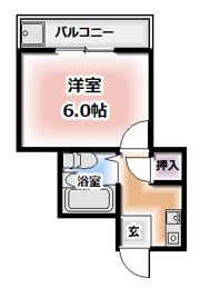 ハイツ和の間取り画像