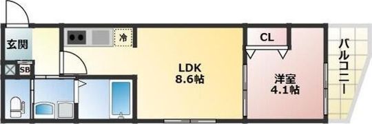 ALEGRIA大津の間取り画像