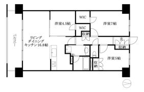 レーベン松山三番町ONE TOWERの間取り画像