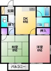 まるやすコーポの間取り画像