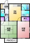 まるやすコーポの間取り画像