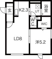 フルール恵庭2ndの間取り画像